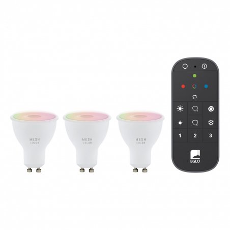 EGLO - Set of 3x GU10, remote control - RGB TW - Zigbee, Bluetooth