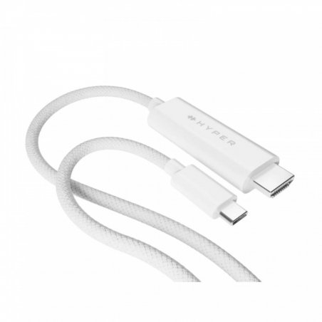4K USB-C to HDMI Cable - White