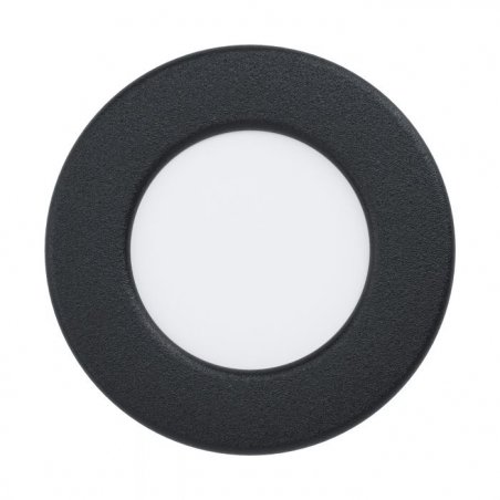 EGLO - FUEVA 5 RECESSED \\u00d886 2.7W 330LM BLACK - 86 mm