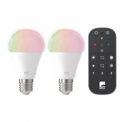 EGLO - Set of 2x E27 A60, remote control - RGB TW - Zigbee, Bluetooth