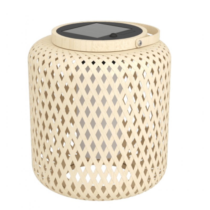 EGLO - Marliano Solar Lantern - Brown/White