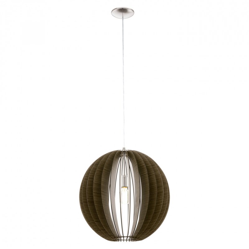 EGLO - COSSANO PENDANT - Oak - 50 cm diameter - satineret nikkel
