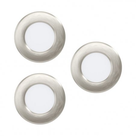 EGLO - FUEVA 5 RECESSED SET - 86mm - satineret nikkel
