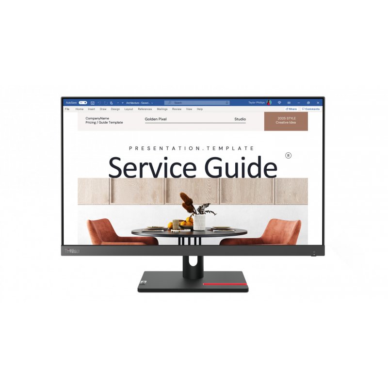 Lenovo ThinkVision S24i-30 LED display 60.5 cm (23.8") 1920 x 1080 pixels Full HD Black