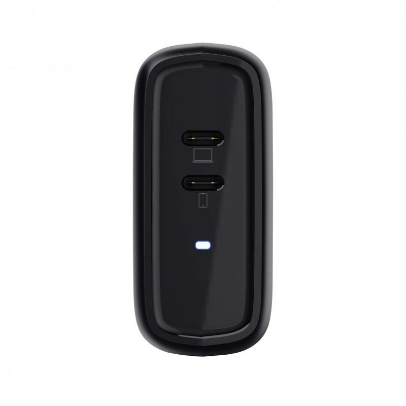 MAXO 65W 2P USB-C CHARGER BLK