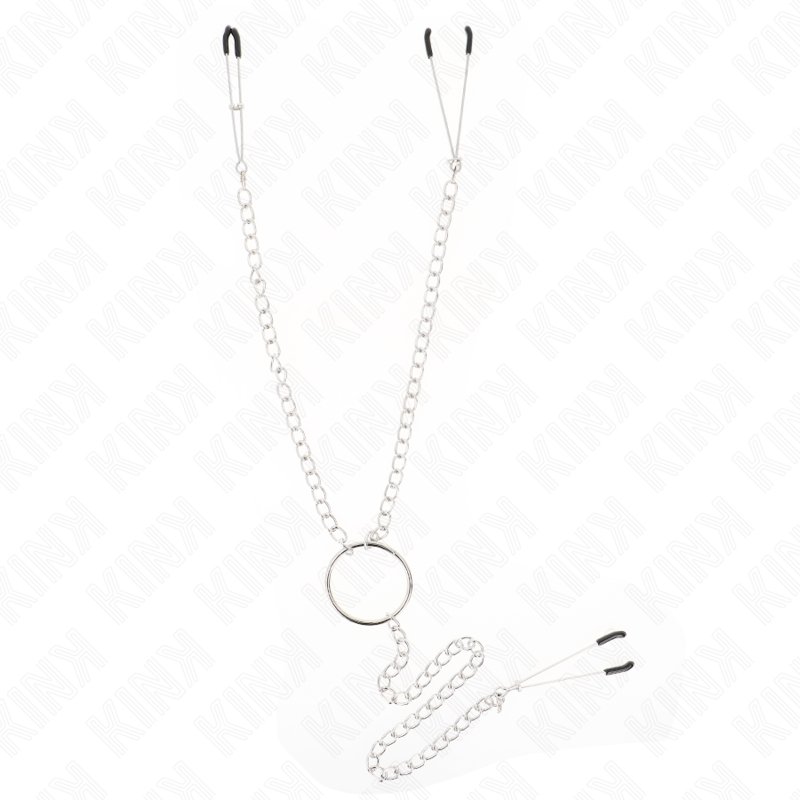 KINK - TRIPLE NIPPLE AND CLIT CLAMPS WITH CHAIN MODEL 1