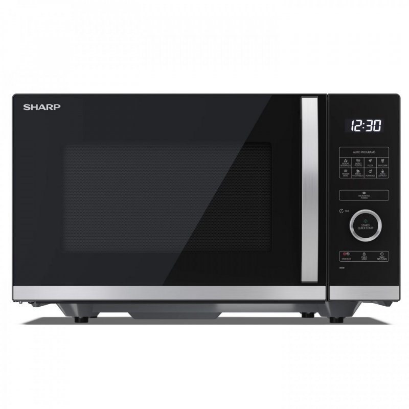 Sharp YC-QS254AE-B microwave Countertop Solo microwave 25 L 900 W Black Stainless steel