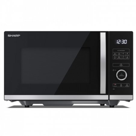 Sharp YC-QS254AE-B microwave Black, Stainless steel Solo microwave Countertop 25 L 900 W