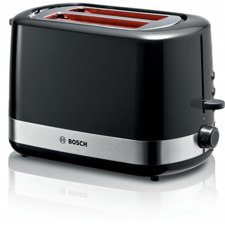 Bosch TAT6A513 toaster 2 slice(s) 800 W Black Stainless steel