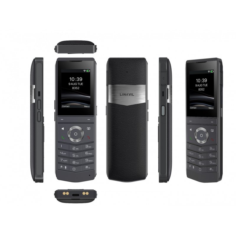 Fanvil W611W V2 téléphone fixe Noir 4 lignes LCD Wifi