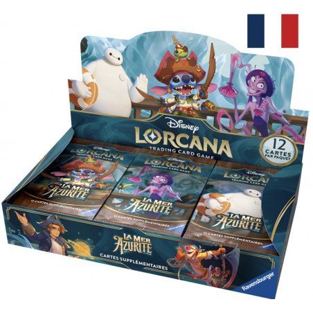 Disney Lorcana JCC : La Mer Azurite - Display de Boosters (24 Boosters)
