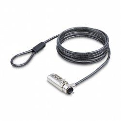 StarTech.com Slim Lock Noble Wedge Slot Compatible, 5ft (1.5m) Locking Cable, Desk Anti-Theft Security For