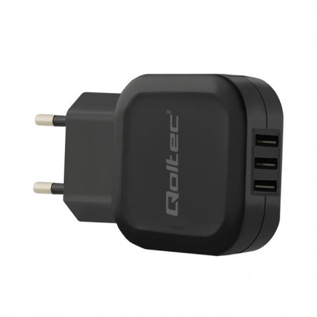 Qoltec 50191 mobile device charger Universal Black AC Indoor