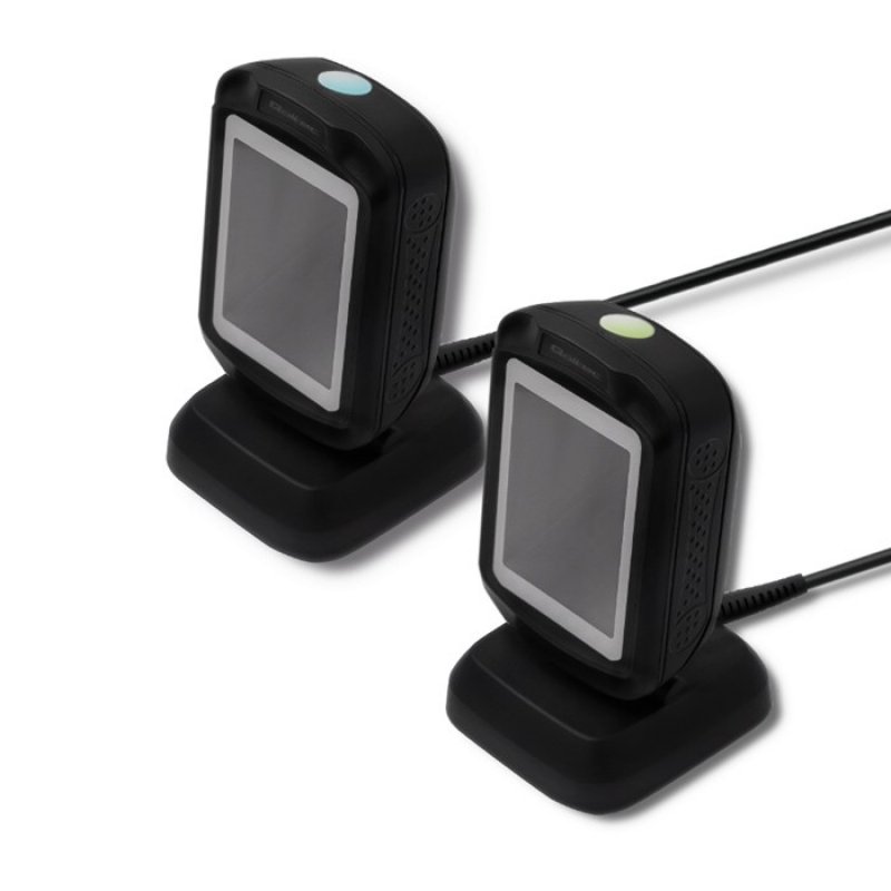 Qoltec 50864 Desktop QR & Barcode Scanner | USB