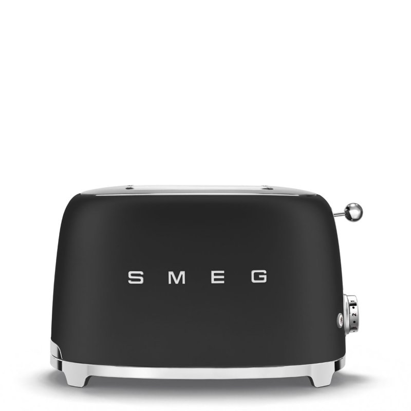 SMEG Toaster TSF01BLMEU, 2 Scheibe(n), Schwarz