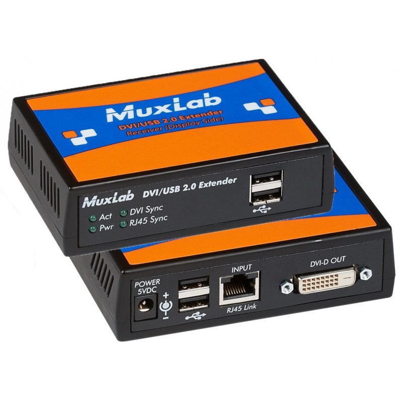 MUXLAB DVI / USB 2.0 HDBaseT Extender Kit (500391)