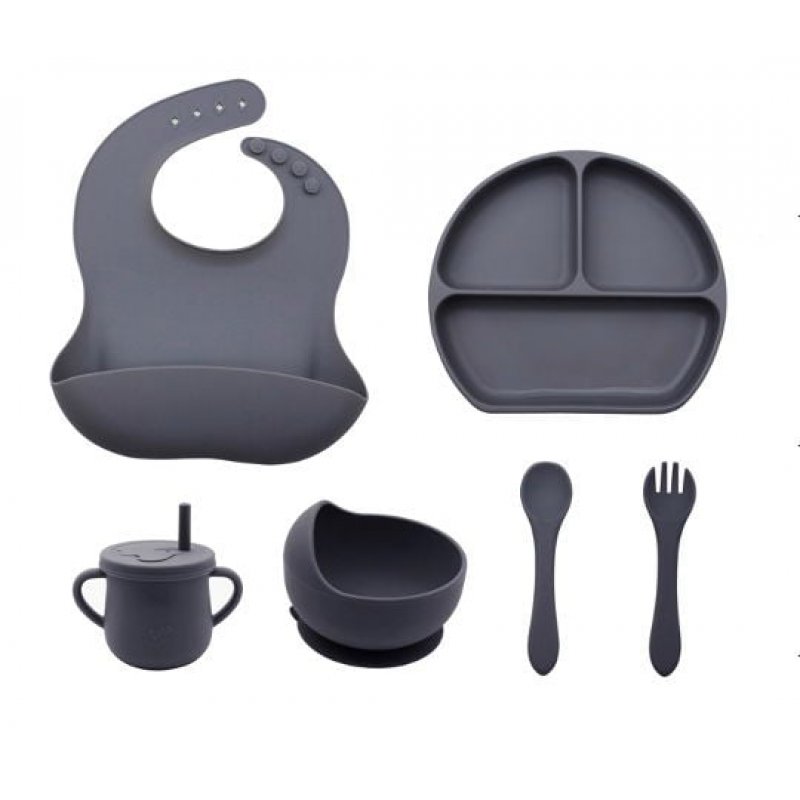 OH - Silicone baby meal set with 6 parts