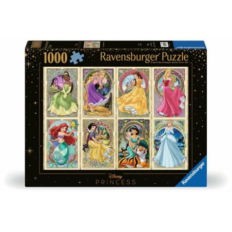 Ravensburger Puzzle 1000 p - Disney Princesses Art Nouveau