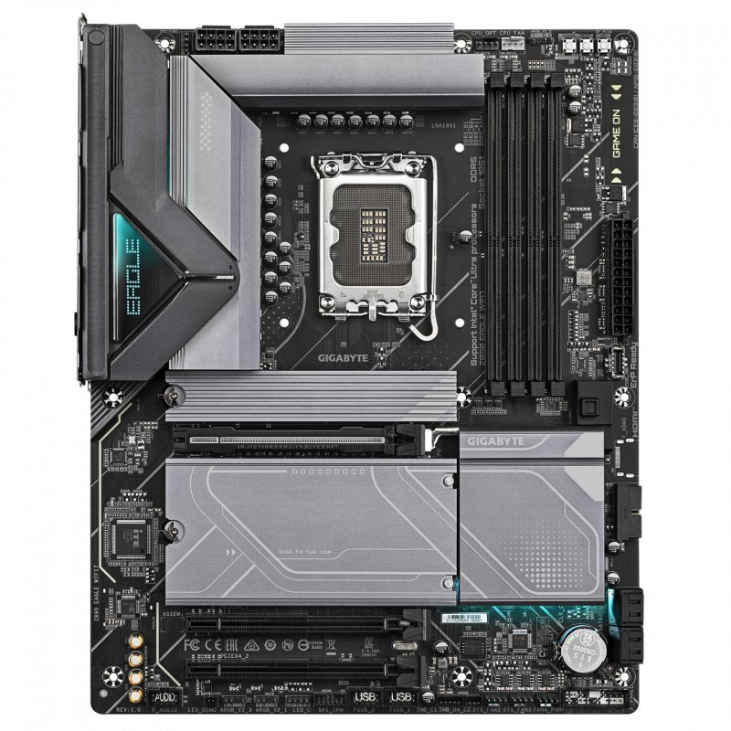 GIGABYTE Carte mère Z890 EAGLE WIFI7 - Prend en charge les processeurs Intel Core Ultra (série 2), 14 1 2 phases VRM,