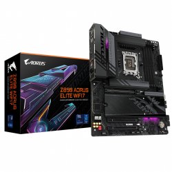 GIGABYTE Z890 AORUS ELITE WIFI7 Motherboard - Supports Intel Core Ultra (Series 2) CPUs, 16 1 2 phases VRM, up to