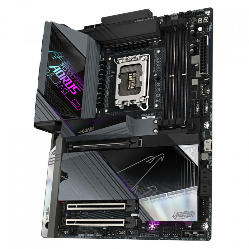 GIGABYTE Z890 AORUS MASTER Motherboard - Supports Intel Core Ultra (Series 2) CPUs, 18 1 2 phases VRM, up to 9500MHz