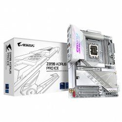 GIGABYTE Z890 AORUS PRO ICE Motherboard - Supports Intel Core Ultra (Series 2) CPUs, 16 1 2 phases VRM, up to 9500MHz