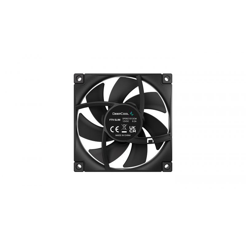 DeepCool FT9 SLIM Computer case Air cooler 9.2 cm Black 1 pc(s)