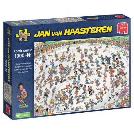Jan van Haasteren - Riding the Skate Bowl (1000 pieces)