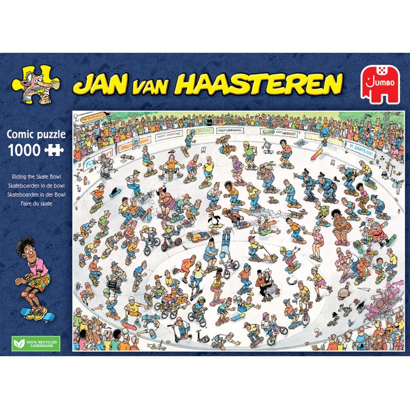 Jan van Haasteren - Riding the Skate Bowl (1000 pieces)