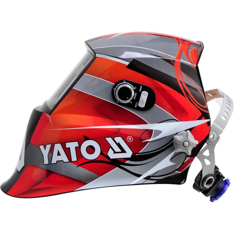 Yato YT-73921 welding mask/helmet Welding helmet with auto-darkening filter Black Red Silver