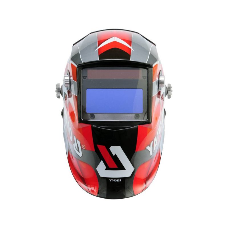 Yato YT-73921 masque et casque de soudage Welding helmet with auto-darkening filter Noir, Rouge, Argent
