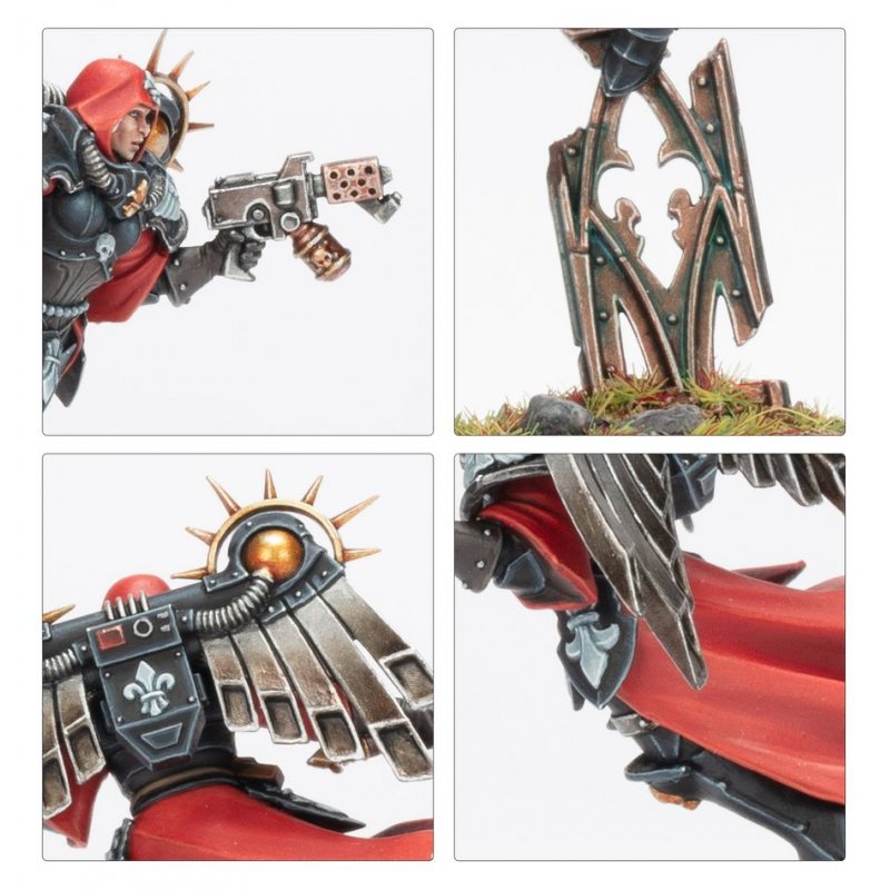 Warhammer 40k - Adepta Sororitas Chanoinesse avec Reacteur Dorsal
