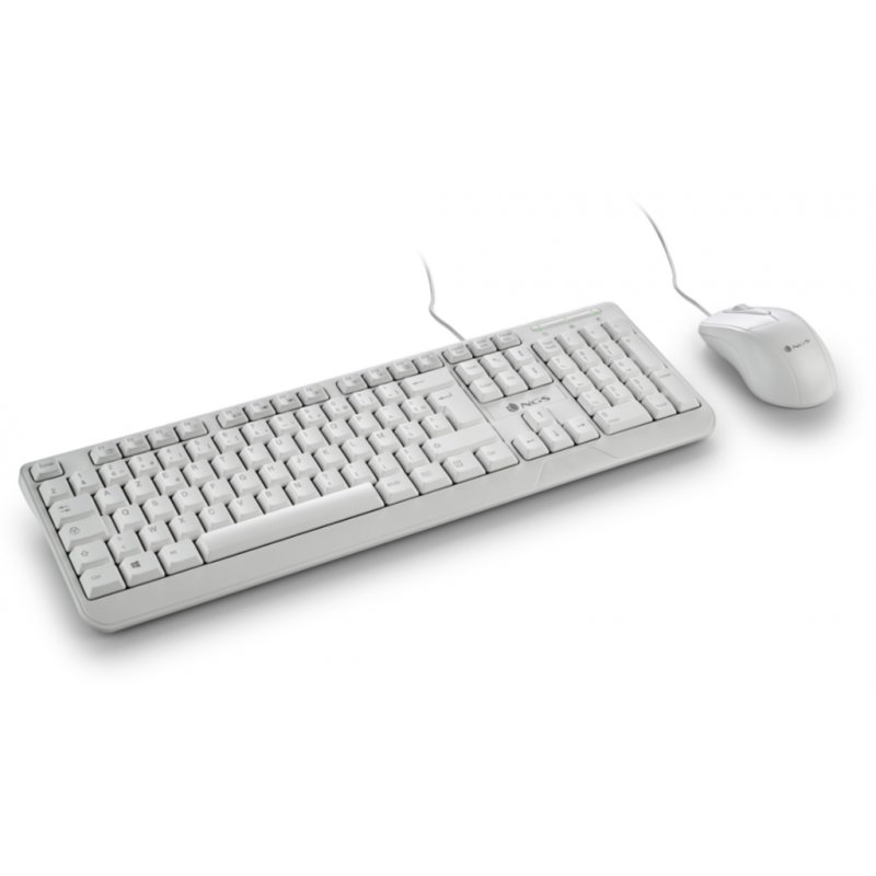Pack 2en1 (Clavier/Souris) NGS Cocoa (Blanc)