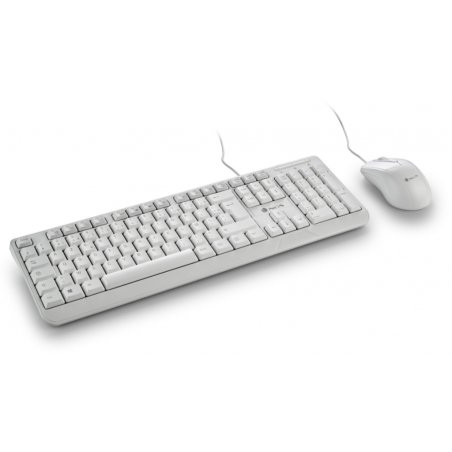 Pack 2en1 (Clavier/Souris) NGS Cocoa (Blanc)