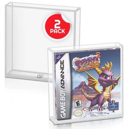 Pack 2 boîtes de protection en acrylique pour jeux Game Boy/Game Boy Advance