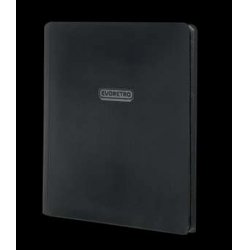EVORETRO - Regular card binder with zipper - Black