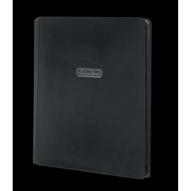 EVORETRO - Regular card binder with zipper - Black