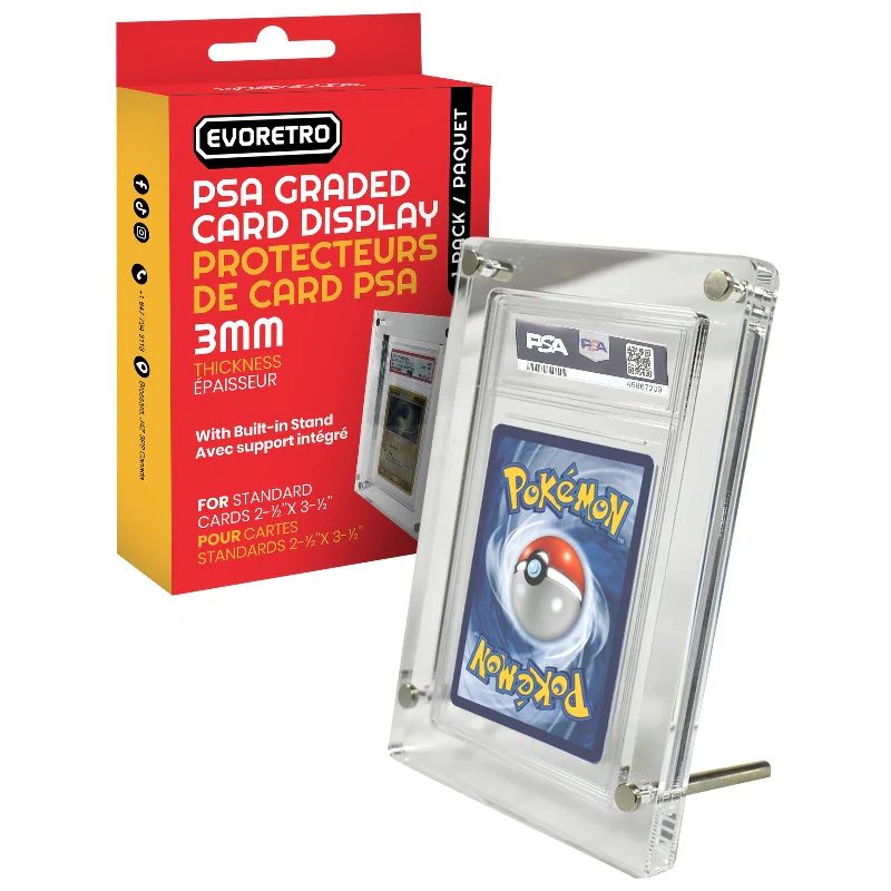 EVORETRO - Acrylic case PSA graded card stand acrylic protector 3.0MM