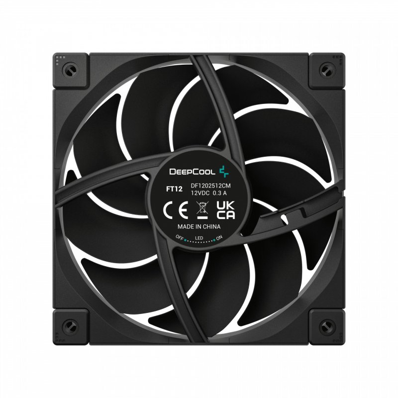 DeepCool FT12 Boitier PC Ventilateur 12 cm Noir 1 pièce(s)