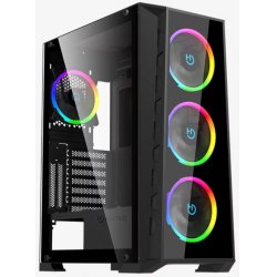 CHASIS ATX HIDITEC MH12 GLASS ARGB USB 3.1 TYPE-C