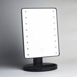 Carl&Son Makeup LED Mirror miroir de maquillage Autonome Rectangulaire Noir