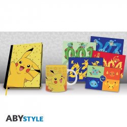 POKEMON - Pck A5 Notebook Mug320ml Postcards Pikachu