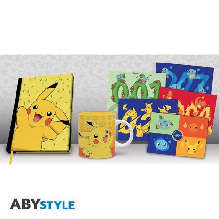 POKEMON - Pck A5 Notebook Mug320ml Postcards Pikachu
