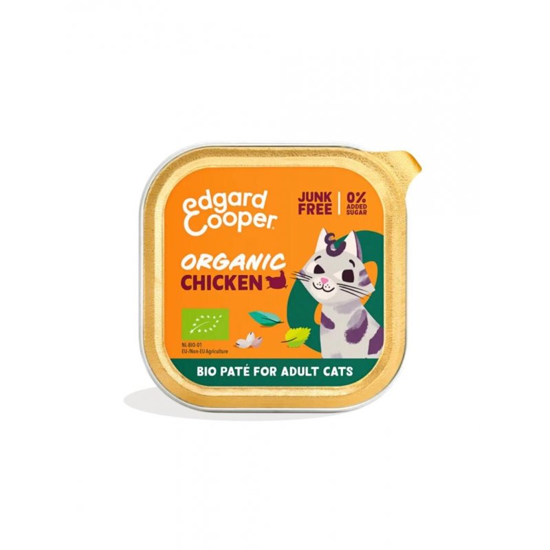 Edgard Cooper - Cat Adult Vetfood Paté Organic Chicken - 85g