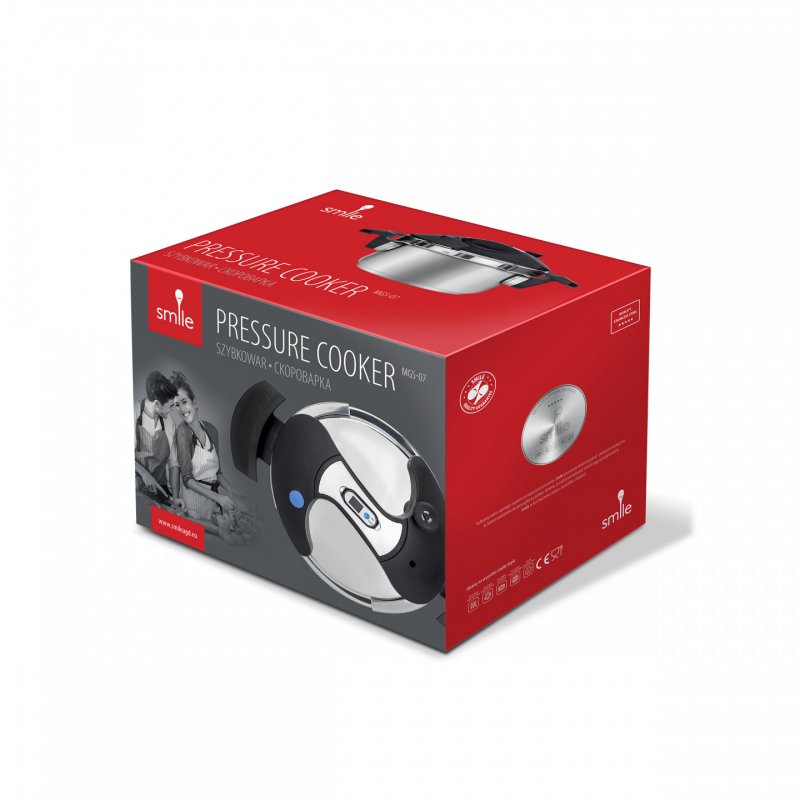 Smile AGD MGS-07 stovetop pressure cooker 7 L Stainless steel