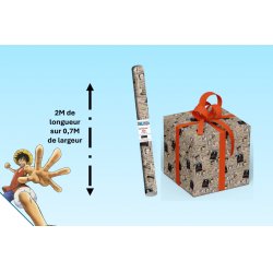 ONE PIECE - Set de 20 Rouleaux Papier Cadeau - 200x70cm