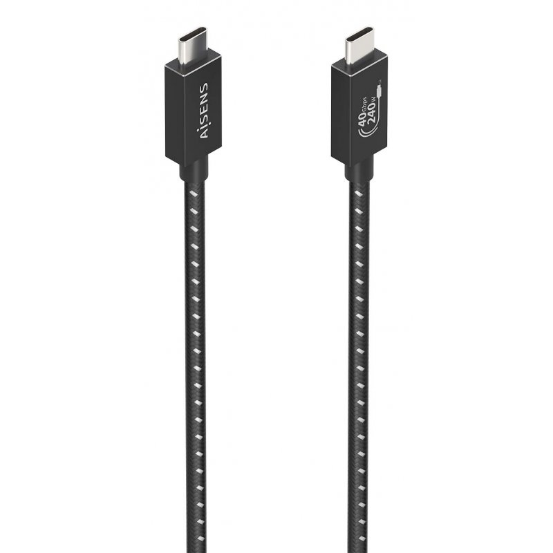 AISENS A156-0868 USB cable USB4 Gen 3x2 1.5 m USB C Black