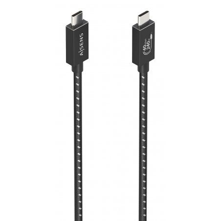 AISENS A156-0868 câble USB USB4 Gen 3x2 1,5 m USB C Noir