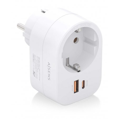 AISENS ASPS-1A1C06-W chargeur d'appareils mobiles Universel Blanc Secteur Charge rapide Intérieure
