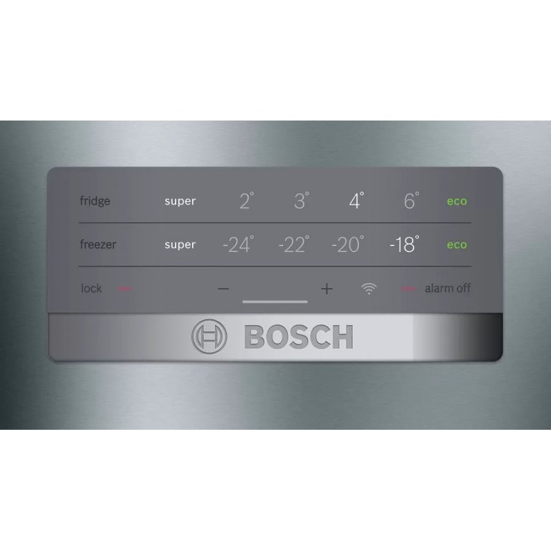 Bosch Serie 4 KGN397IEQ réfrigérateur-congélateur Pose libre 368 L E Acier inoxydable